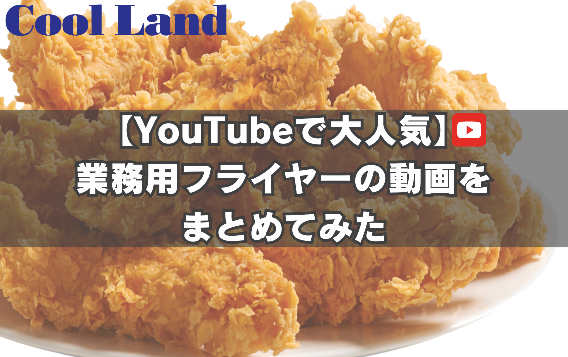 【YouTubeで大人気】業務用フライヤーの動画をまとめてみた